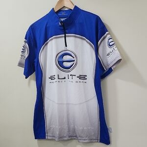 Elite Blue and White Men's Performance Jersey